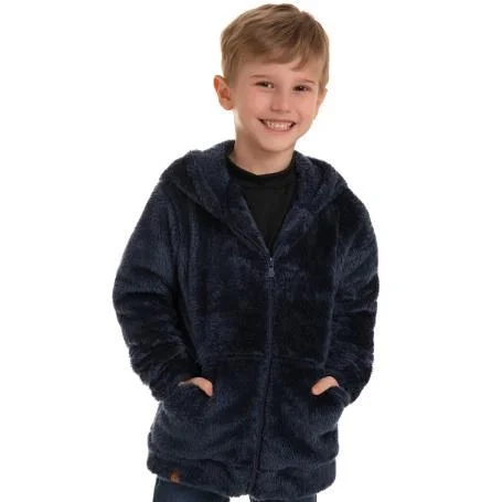 CASACO INFANTIL C/BOLSO CANGURU DE SHERPA