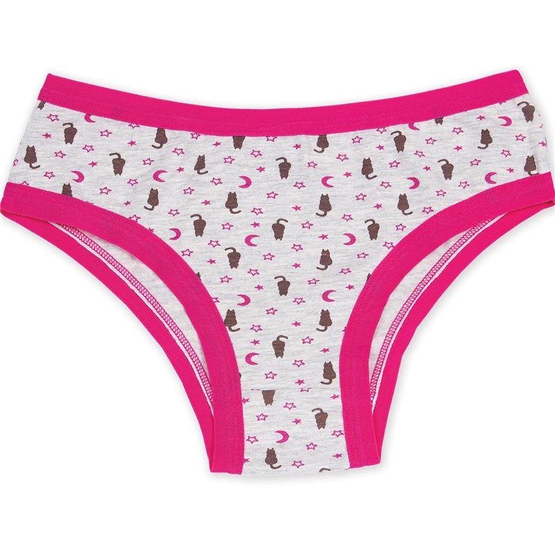 CALCINHA DE COTTON JUVENIL ESTAMPADA E LISA