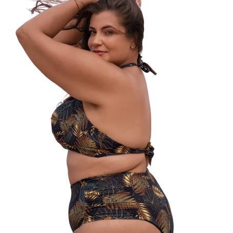 BIQUÍNI ADULTO LISO COM BOJO E TANGA PLUS SIZE