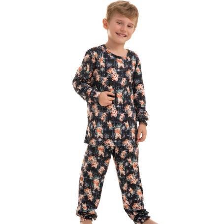 PIJAMA DE SUEDE LUXO ESTAMPA EXCLUSIVA