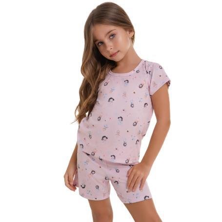 PIJAMA FEMININO INFANTIL/JUVENIL EM SUEDE