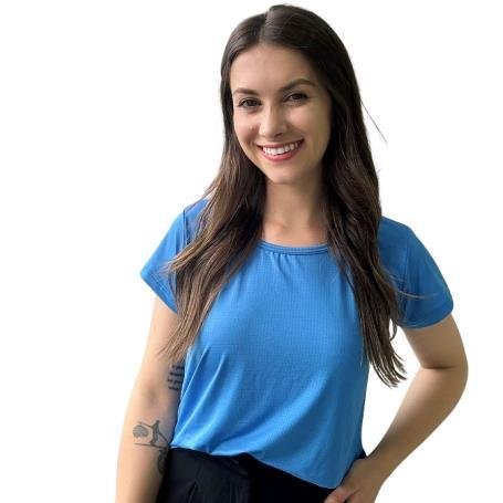 BLUSA DRY MANGA CURTA COSTA ALONGADA