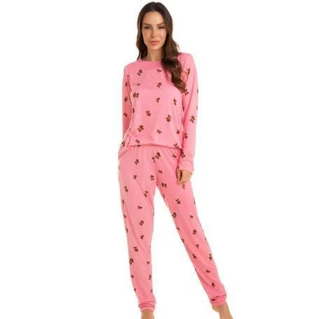 PIJAMA SUEDE ADULTO ESTAMPADO FEMININO