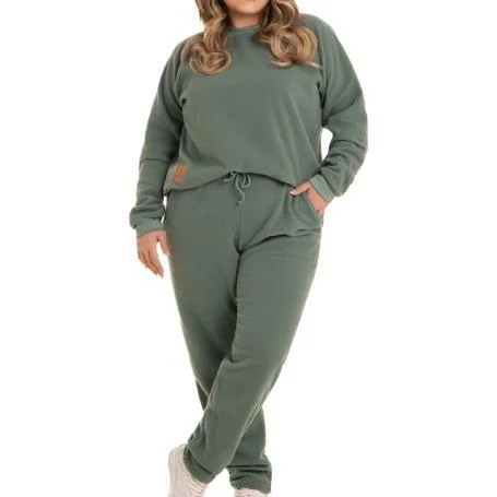 CONJUNTO DE MICROSOFT FEMININO LISO 